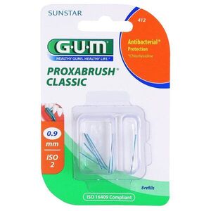 G.U.M Proxabrush Classic tartalék fogköztisztító kefe 0, 9 mm (Interdental Brush) 8 db kép