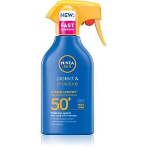 NIVEA SUN Protect & Moisture hidratáló napozó spray SPF 50+ 250 ml kép