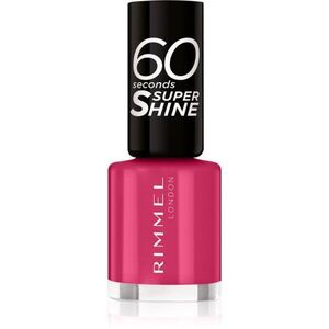 Rimmel 60 Seconds Super Shine körömlakk árnyalat 323 Funtime Fuchsia 8 ml kép