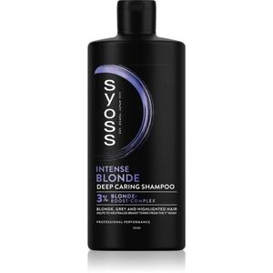 Syoss Intense Blonde lila sampon szőke és ősz hajra 440 ml kép