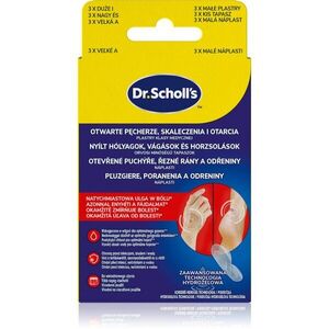 Scholl Dr. Scholl's Open Blisters, Cuts and Abrasions hidroaktív ragtapasz kisebb felületi bőrsérülések kezelésére 2x3 db kép