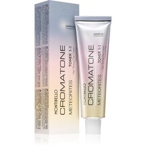 Montibello Cromatone Meteorites Toner színes festék a nagyon világos szőke, melírozott és fehér hajra árnyalat Titanium Grey 60 g kép