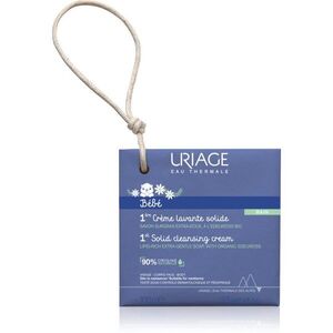 Uriage Bébé 1st Solid Cleansing Cream krémes szappan a finom és sima bőrért gyermekeknek születéstől kezdődően 100 g kép