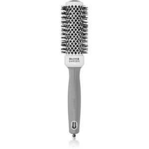 Olivia Garden Expert Shine Wavy Bristles White&Grey hajkefe průměr 35 mm 1 db kép