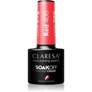 Claresa SoakOff UV/LED Color Rainbow Explosion géles körömlakk árnyalat Red 400 5 g kép