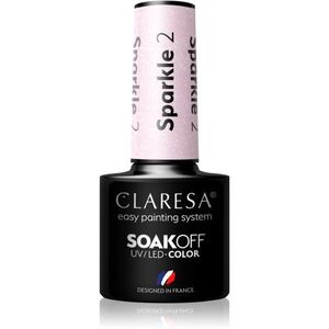 Claresa SoakOff UV/LED Color Sparkle géles körömlakk árnyalat 2 5 g kép