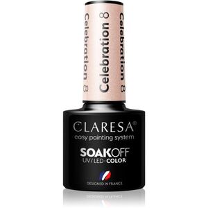 Claresa SoakOff UV/LED Color Celebration géles körömlakk árnyalat 8 5 g kép
