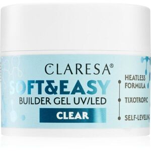 Claresa Soft&Easy Builder Gel alaplakk körmökre árnyalat Clear 45 g kép