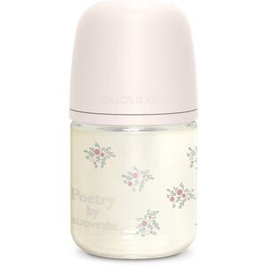 Suavinex Poetry SX Pro Physiological S cumisüveg üvegből 0 m+ Slow Flow - Pink 1 db kép