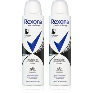 Rexona Invisible Black and White izzadásgátló spray a fehér és sárga foltok ellen kép