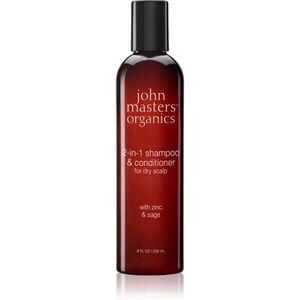 John Masters Organics Scalp 2 in 1 Shampoo with Zinc & Sage sampon és kondicionáló 2 in1 236 ml kép