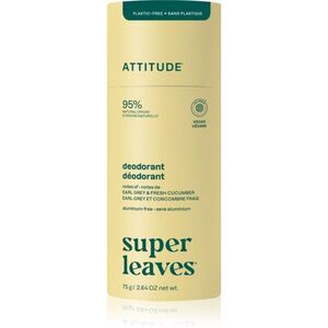 Attitude Super Leaves Natural Deodorant izzadásgátló deo stift alumíniummentes Earl Grey & Cucumber 75 g kép