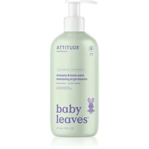 Attitude Baby Leaves Shampoo & Body wash sampon és tusfürdő gél gyermekeknek Sweet Apple 473 ml kép