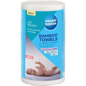 Canpol babies Bamboo Towels egyszer használatos törülközők 0m+ 20x20 cm 120 db kép