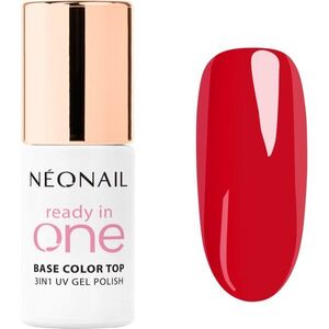NEONAIL Ready In One 3in1 UV Gel Polish géles körömlakk gyémántporral árnyalat 11 One Classic Red 7.2 ml kép
