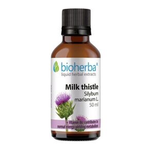 Máriatövis (Silybum marianum) cseppek – tinktúra – 50 ml – Bioherba kép