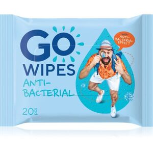 GoWipes Antibacterial frissítő nedves törlőkendők antibakteriális hatású 20 db kép