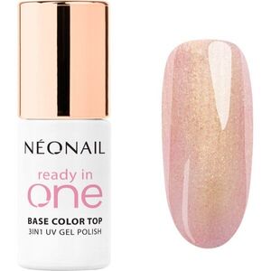 NEONAIL Ready In One 3in1 UV Gel Polish géles körömlakk gyémántporral árnyalat 01 One Rose Glow 7.2 ml kép