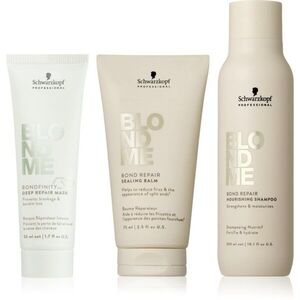 Schwarzkopf Professional Blondme Repair Nourishing Set szett szőke hajra kép
