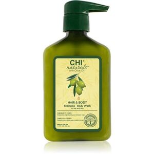 CHI Olive Naturals Hair & Body Shampoo sampon és tusfürdő olívaolajjal 2 az 1-ben 340 ml kép