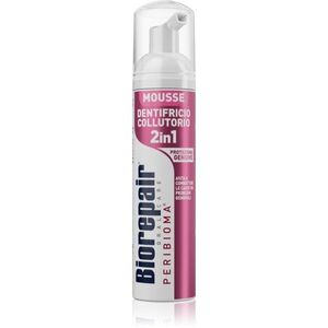 Biorepair Peribioma Gum Protection 2v1 szájhab 2 az 1-ben íny- és fogtisztításhoz, fogkefe és víz nélküli a fogakra 75 ml kép