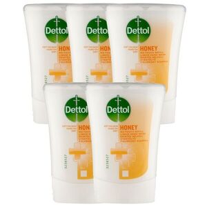Dettol Mézes Érintés Nélküli Kézmosó Utántöltő 5x250ml kép