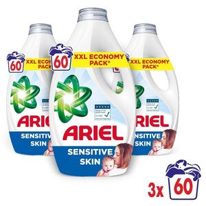 Ariel Sensitive folyékony Mosószer 3x2, 7L - 180 mosás kép