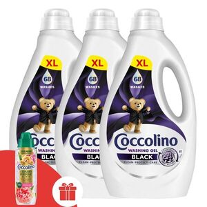 Coccolino Black folyékony Mosógél 3x2, 72L - 204 mosás + Ajándék C... kép