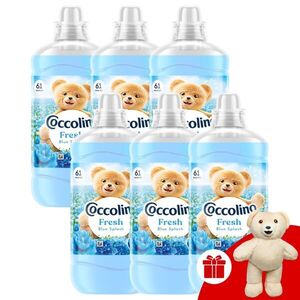 Coccolino Fresh Blue Splash Öblítő 366 mosás 6x1403ml + Ajándék C... kép