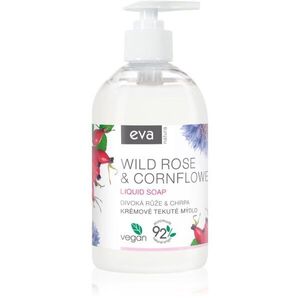 Eva Natura Wild rose & Cornflower krémes folyékony szappan kézre 500 ml kép