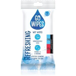 GoWipes Refreshing nedves tisztító törlőkendők kézre 15 db kép