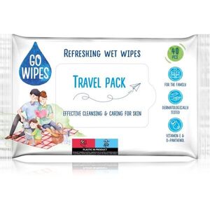 GoWipes Refreshing nedves tisztító törlőkendők kézre 40 db kép