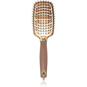 Olivia Garden Expert Flex lapos kefe nylon szálakkal Gold&Brown 1 db kép