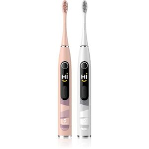 Oclean X10 Set Sonic elektromos fogkefe dupla csomagolás Pink & Silver kép