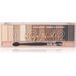 Technic Cosmetics Mega Eyeshadows szemhéjfesték paletta árnyalat Mega Nudes 18 g kép