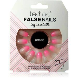 Technic Cosmetics False Nails Squareletto műköröm Ombre 24 db kép