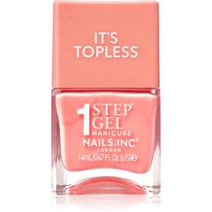 Nails Inc. It’s Topless géles körömlakk a hosszan tartó hatásért árnyalat Paloma Peach Creme 14 ml kép