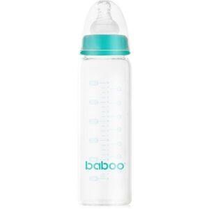 Baboo Anti-Colic Glass Bottle antikólikás üvegből készült cumisüveg 3m+ 240 ml kép