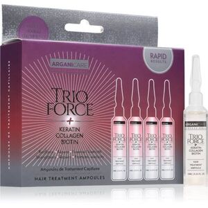 Arganicare Trio Force Hair Treatment ampulla a haj növekedéséért és megerősítéséért a hajtövektől kezdve 4x10 ml kép