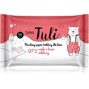 Luba Tuli Lactic acid nedves WC papír tejsavval gyermekeknek Strawberry 50 db kép