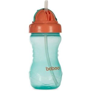 Baboo Cup with Silicone Straw kulacs szívószállal Green, 9m+ 360 ml kép