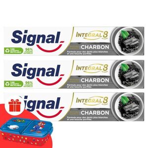 Signal Nature Elements fogkrém aktív szénnel 3x75ml + Ajándék Sig... kép