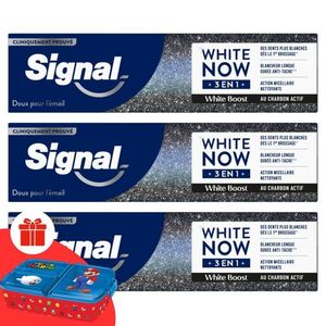 Signal White Now 3in1 White Boost fogkrém 3x75ml + Ajándék Signal... kép