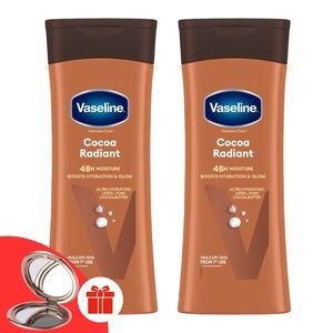 Vaseline Cocoa Radiant hidratáló kakaóvajas testápoló 2x400ml + A... kép