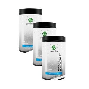 Kedvezményes 3x-os csomag: Kreatin-monohidrát – mikronizált 150 g – Green idea kép