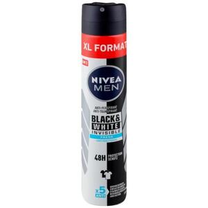 Men Invisible Black & White Fresh deo spray 200 ml kép