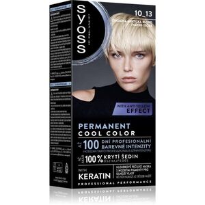 Syoss Permanent Cool Color tartós hajfesték hideg árnyalattal árnyalat 10_13 Arctic Blond 1 db kép
