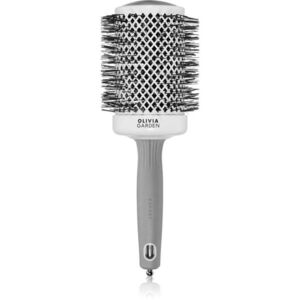 Olivia Garden Expert Shine Wavy Bristles White&Grey hajkefe průměr 65 mm 1 db kép
