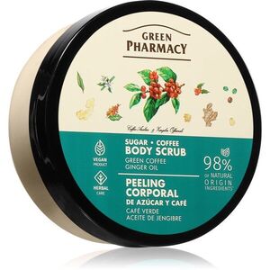 Green Pharmacy Green coffee & Ginger Oil Body Scrub cukros test peeling 200 ml kép