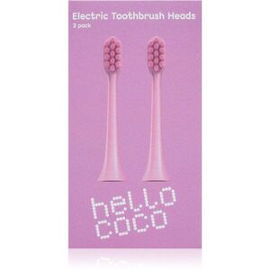 Hello Coco Electric Toothbrush Heads Pink csere fejek a fogkeféhez 2 db kép